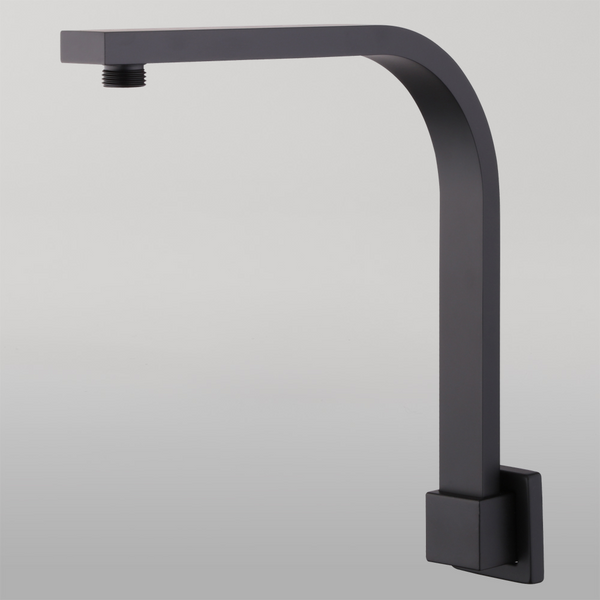 Oliveri Monaco Raised Wall Mounted Shower Arm Matte Black