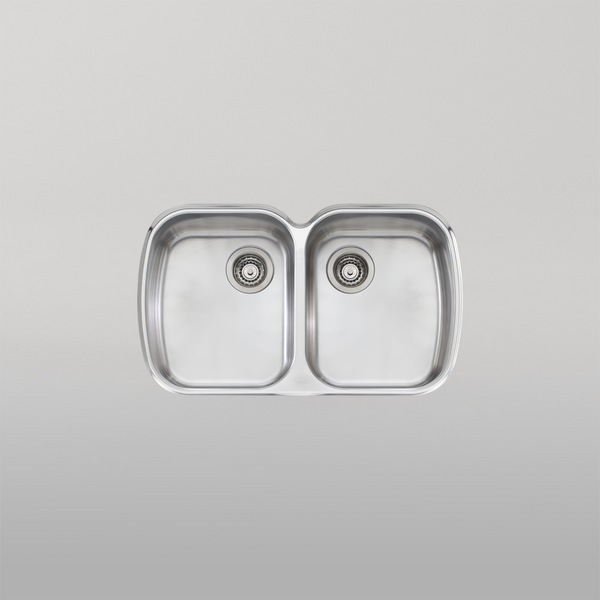 Oliveri Monet Double Bowl Undermount Sink Stainless Steel