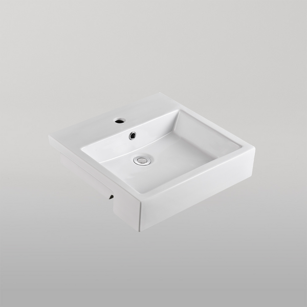 Oliveri Munich Semi-Recessed Basin White
