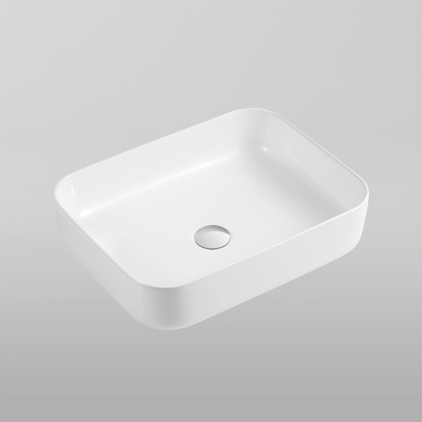 Oliveri Naples Counter Top Rectangular Basin White