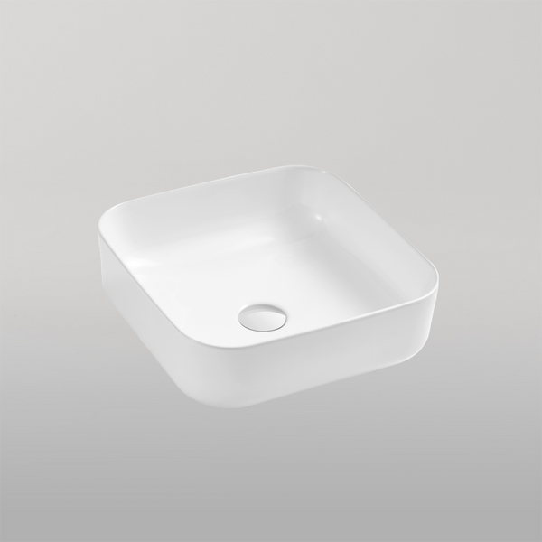 Oliveri Naples Counter Top Square Basin White