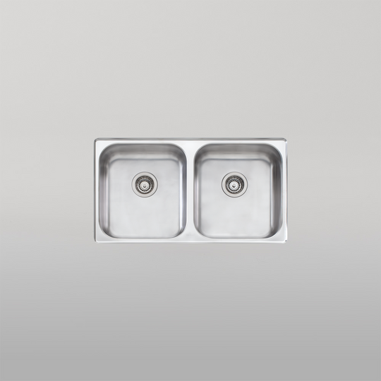 Nu-Petite Double Bowl Undermount Sink Stainless Steel