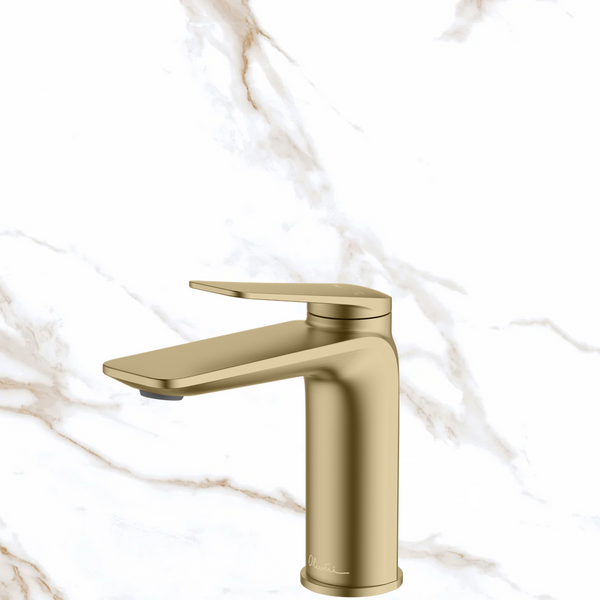 Oliveri Paris Basin Mixer Classic Gold Lead Free