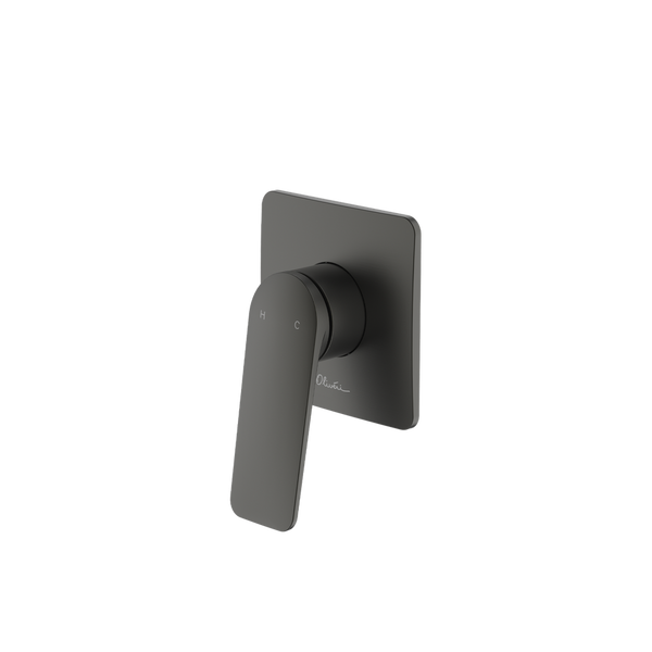 Oliveri Paris Wall Mixer Complete Kit Gunmetal Lead Free