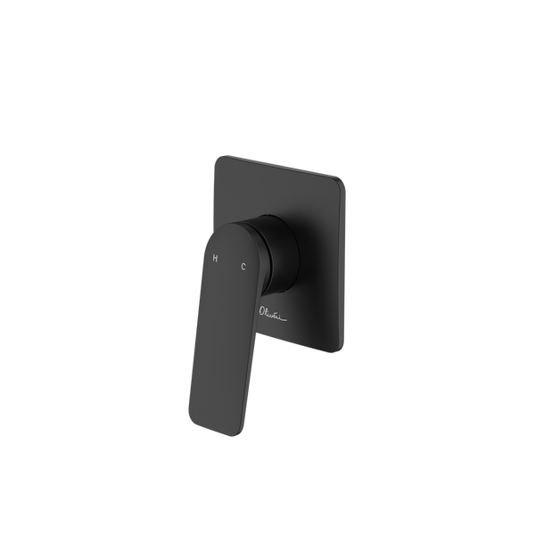 Oliveri Paris Wall Mixer Complete Kit Matte Black Lead Free
