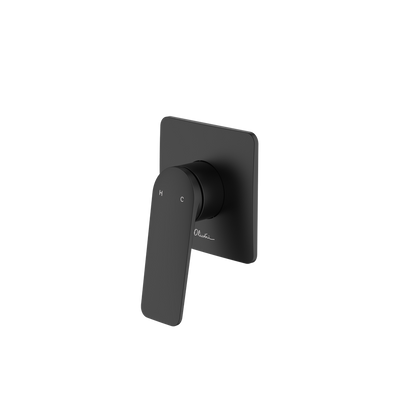 Oliveri Paris Wall Mixer Complete Kit Matte Black Lead Free