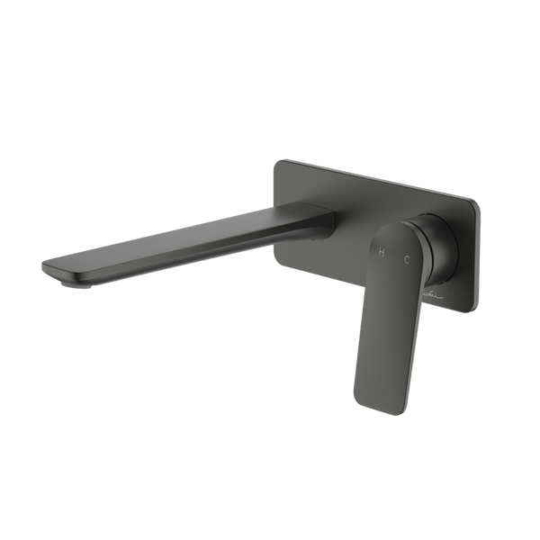 Oliveri Paris Wall Mixer Set Complete Kit Gunmetal Lead Free