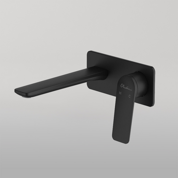 Oliveri Paris Wall Mixer Set Matte Black