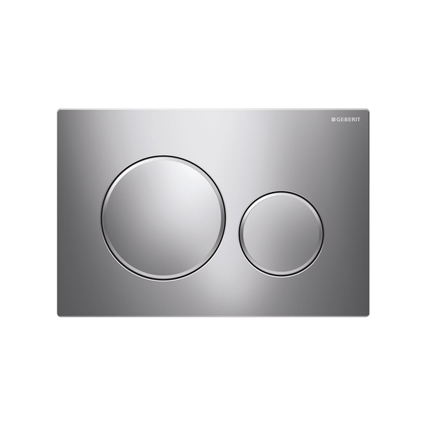 Oliveri Concealed Cistern Flush Plate with Round Buttons Chrome