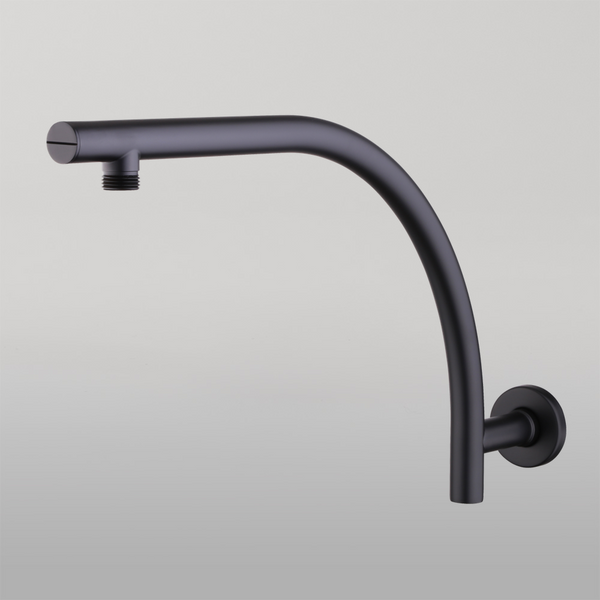 Oliveri Rome Raised Wall Mounted Shower Arm Matte Black