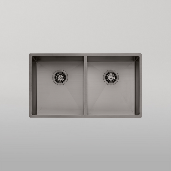 Oliveri Spectra Double Bowl Sink Gunmetal