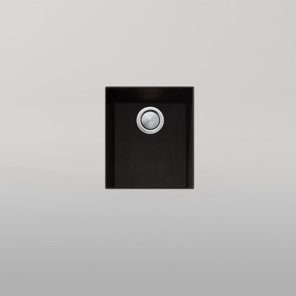 Oliveri Santorini Standard Bowl Undermount Sink Black