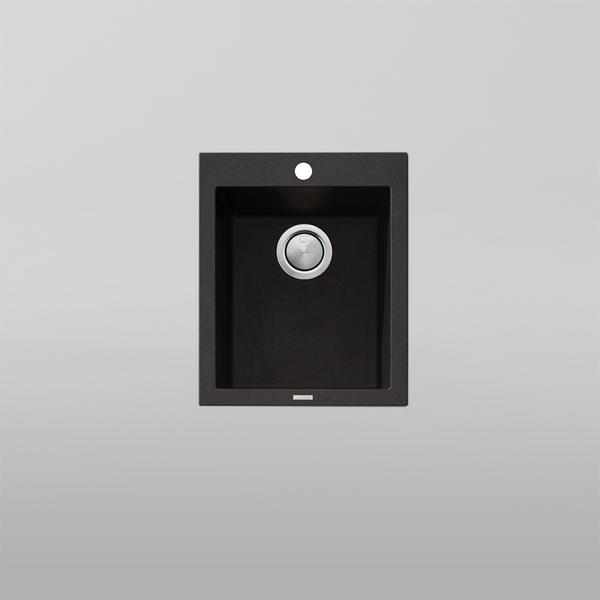 Oliveri Santorini Standard Bowl Topmount Sink Black