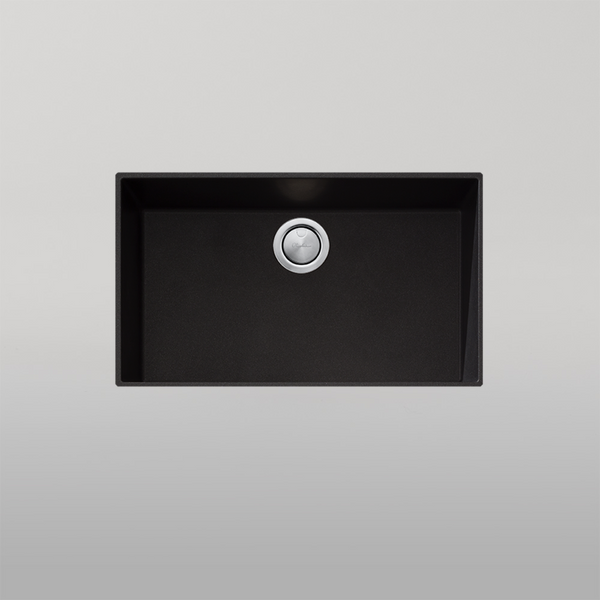 Oliveri Santorini Mega Bowl Undermount Sink Black