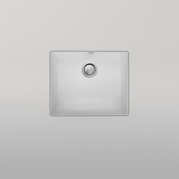 Oliveri Santorini Large Bowl Undermount Sink White