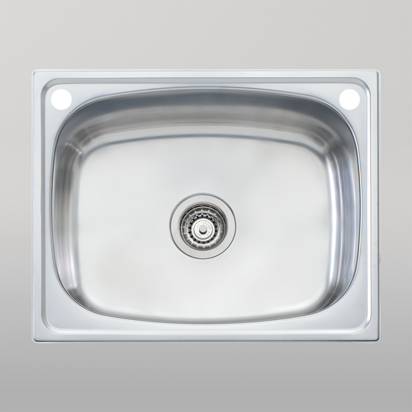 Oliveri Laundry 45L Tub With Rinse Bypass Stainless Steel