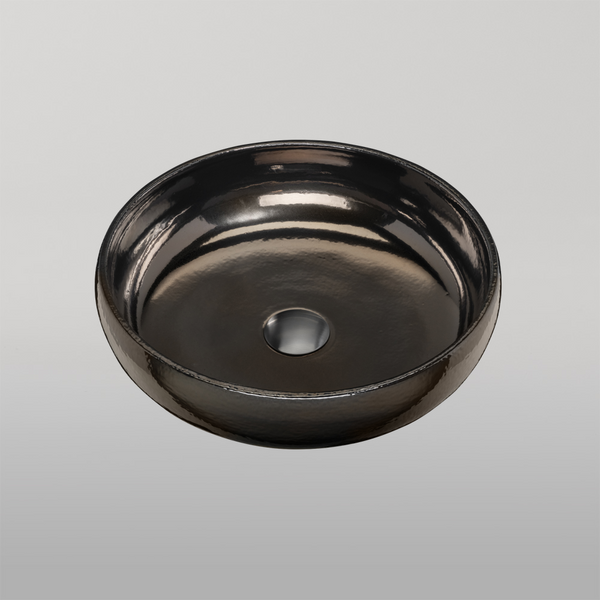 Oliveri Terzofoco Curved Counter Top Basin Brown Gold