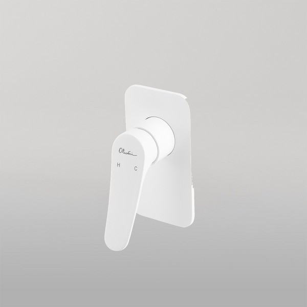 Oliveri Verona Wall Mixer (Trim Kit Only) White