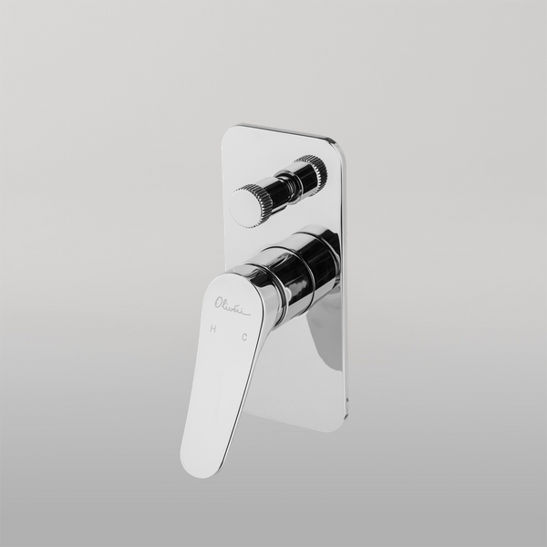 Oliveri Verona Wall Mixer With Diverter (Trim Kit Only) Chrome