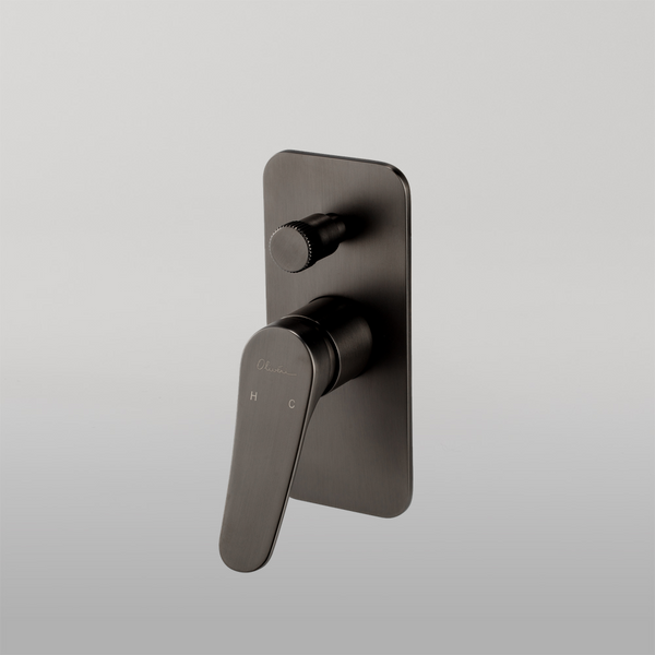 Oliveri Verona Wall Mixer With Diverter (Trim Kit Only) Gunmetal