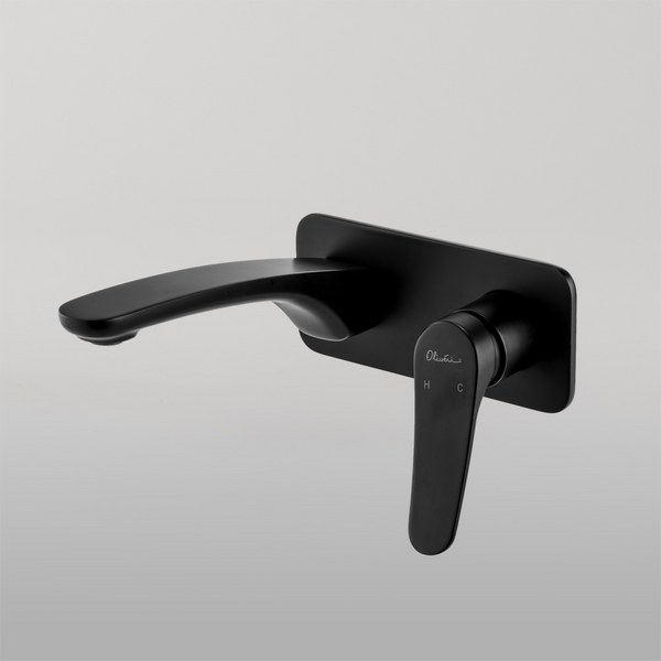 Oliveri Verona Wall Mixer Set (Trim Kit Only) Matte Black