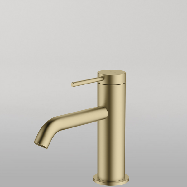 Oliveri Venice Curved Basin Mixer Classic Gold
