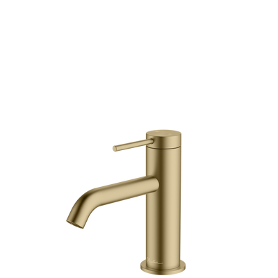 Oliveri Venice Basin Mixer Curved Classic Gold Lead Free