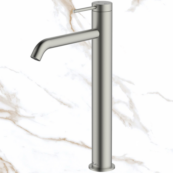 Oliveri Venice Basin Tower Curved Brushed Nickel Lead Free