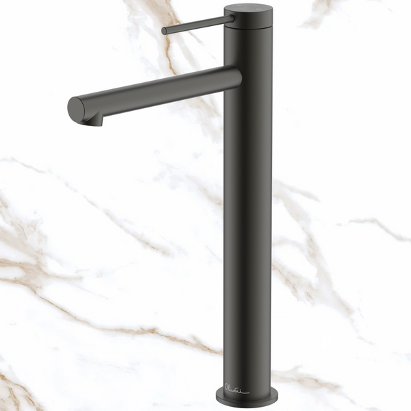 Oliveri Venice Straight Tower Basin Mixer Gunmetal Lead Free