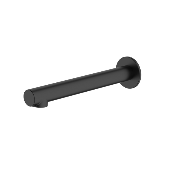 Oliveri Venice Spout 200mm Straight Matte Black Lead Free