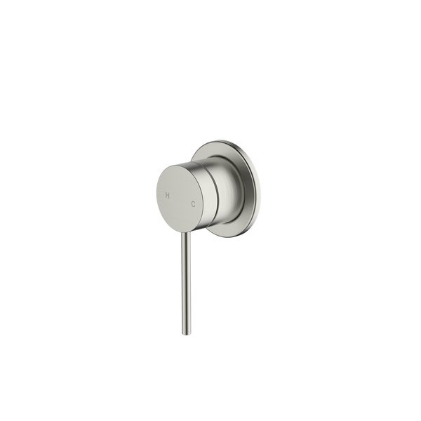 Oliveri Venice Straight Wall Mixer Complete Kit Brushed Nickel Lead Free