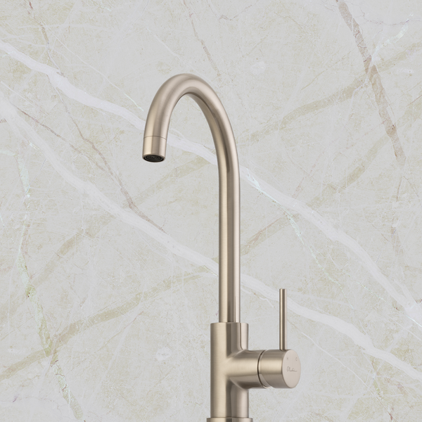 Oliveri Venice Goose Neck Mixer Brushed Nickel