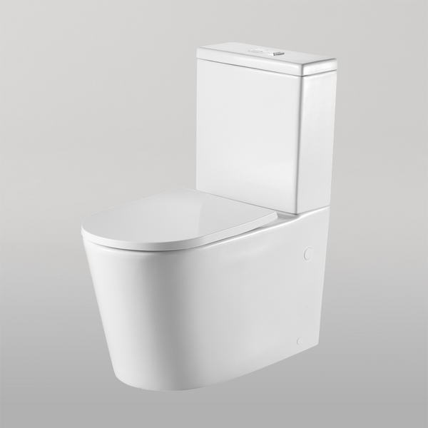 Oliveri Vienna Rimless Back To Wall Toilet Suite White