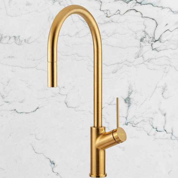 Oliveri Vilo Pull Out Mixer Bright Gold
