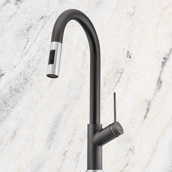 Oliveri Vilo Pull Out Spray Mixer Black Granite