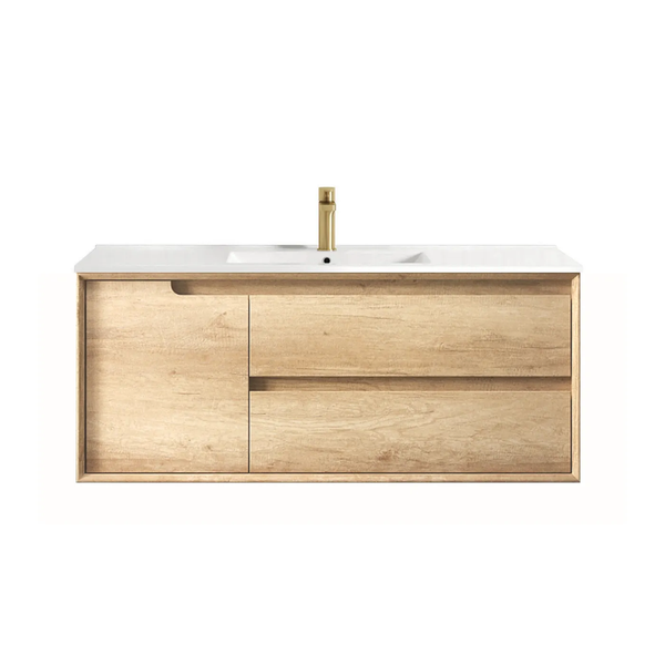 Otti Byron 1200mm Natural Oak Wall Hung Vanity
