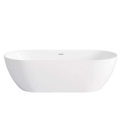 Otti Attica Manolo 1700mm Bath with Overflow Gloss White
