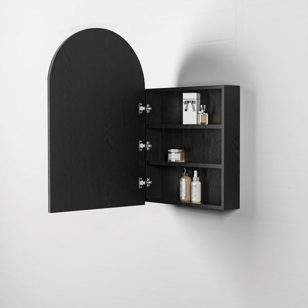 Otti Archie 900mm Black Oak Shaving Cabinet