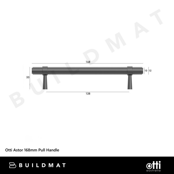 Otti Astor 168mm Pull Handle Gunmetal
