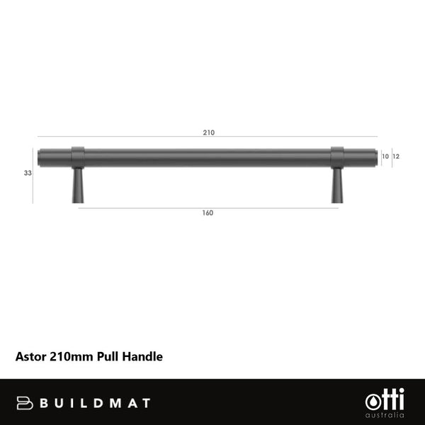 Otti Astor 210mm Pull Handle Gunmetal