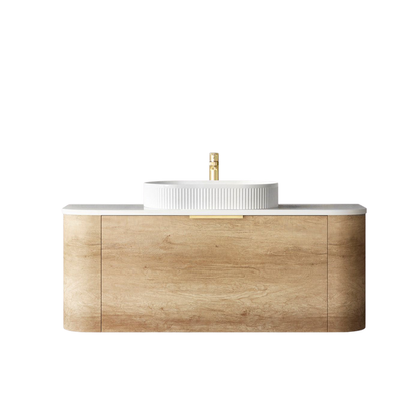 Otti Bondi 1200mm Natural Oak Wall Hung Curve Vanity
