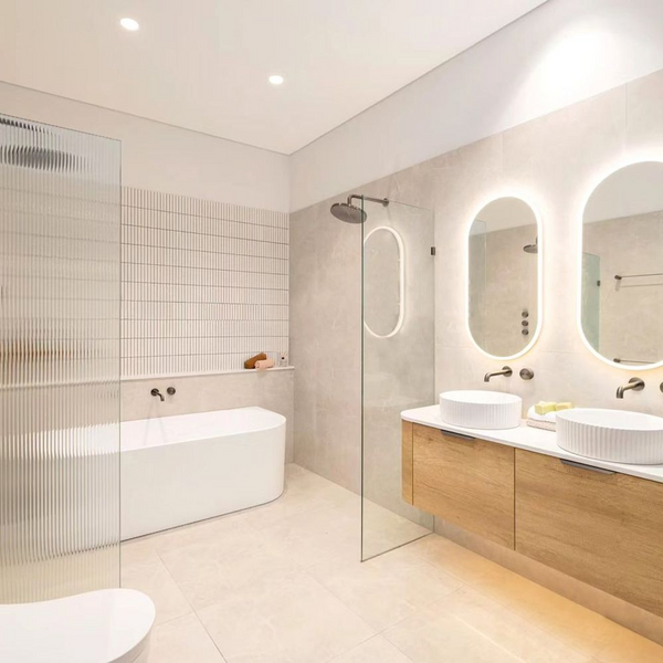 Otti Bondi 1500mm Natural Oak Wall Hung Curve Vanity