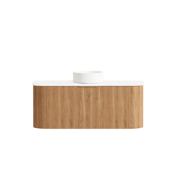 Otti Bondi 1200mm Woodland Oak Fluted Curve Vanity