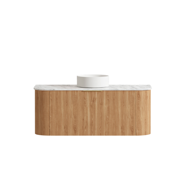 Otti Bondi 1200mm Woodland Oak Fluted Curve Vanity