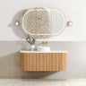 Otti Bondi 1200mm Woodland Oak Fluted Curve Vanity
