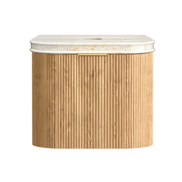 Otti Bondi 600mm Woodland Oak Fluted Curve Vanity