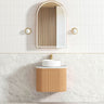 Otti Bondi 600mm Woodland Oak Fluted Curve Vanity