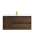 Otti Byron 1200mm Sable Walnut Wall Hung Vanity with Undermount Natural Carrara Marble Top