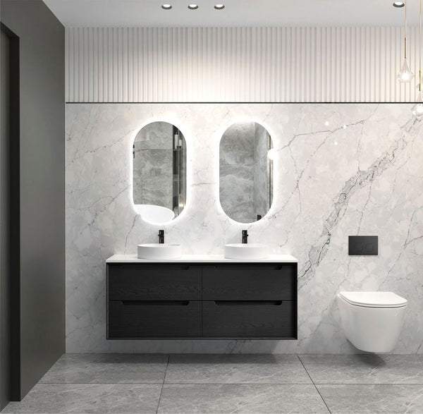 Otti Byron 1500mm Black Oak Wall Hung Vanity