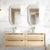Otti Byron 1500mm Natural Oak Wall Hung Vanity